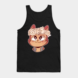 Lector flower crown sticker Tank Top